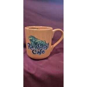 Rainforest Cafe Iggy Iguana Orange 16 oz. Mug 2000 Disney Universal